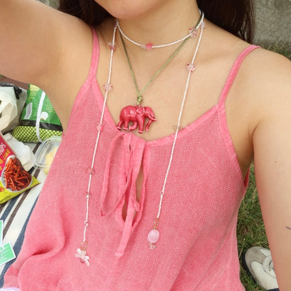 lovers girl scarf necklace